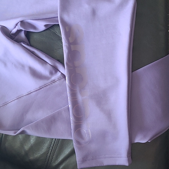 High waisted purple Adidas tights - Picture 2 of 2